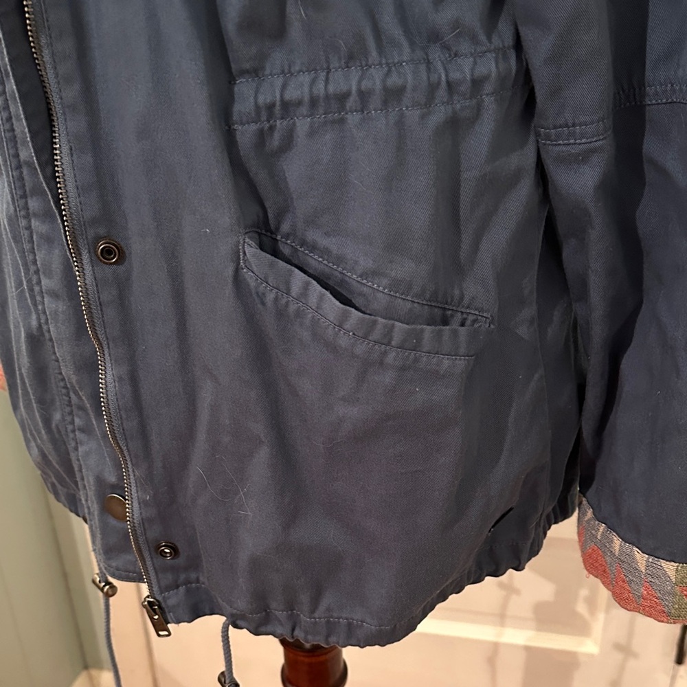 Roxy Blue Sultanis Jacket with Multicolor Pattern - Picture 4 of 7